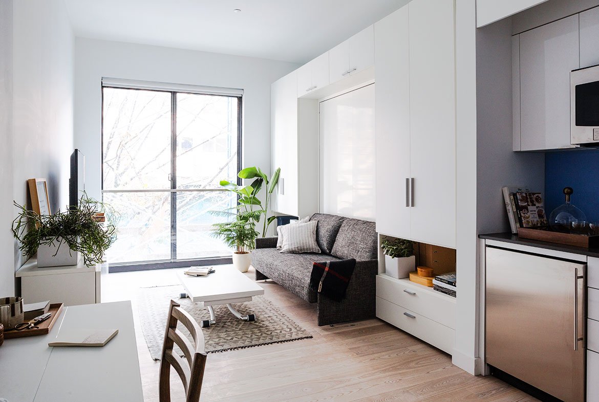 Luxury apartment bay view